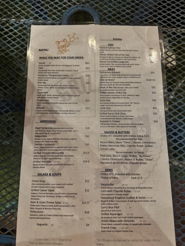 Pétanque - Burgers & Entertainment Menu image 1